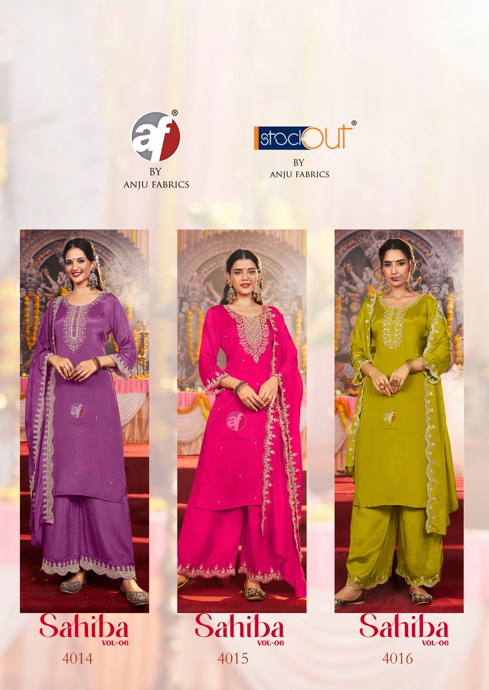 Sahiba Vol 6 By Af Chinon Kurti With Bottom Dupatta Wholesale Market In Surat
